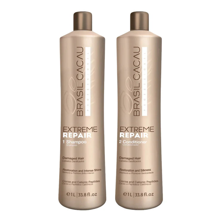 BRASIL CACAU -EXTREME REPAIR SHAMPOO/ CONDITIONER SPECIAL