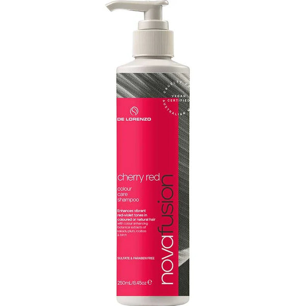 De Lorenzo Nova Fusion Colour Care Shampoo - Cherry Red 250ml