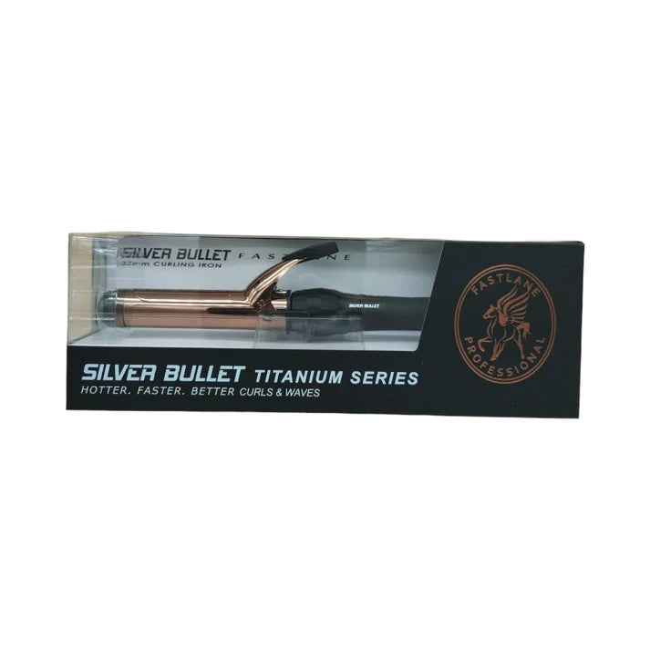 SILVER BULLET fastlane titanium rose gold curling iron