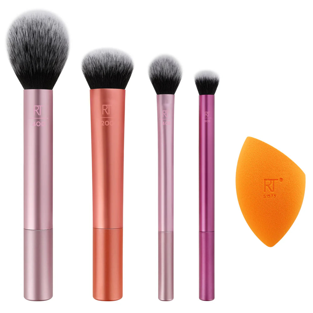 REAL TECHNIQUES ESSENTIALS SET  MAKE UP BRUSHES