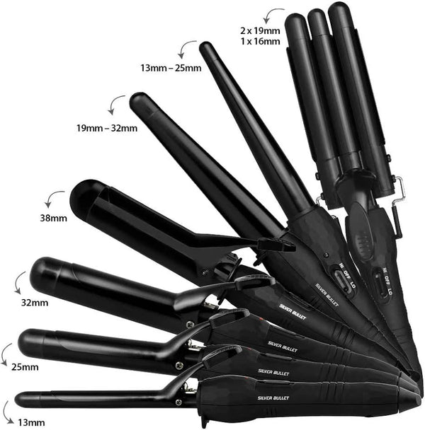Silver Bullet City Chic Curling Iron 13 MM, 25 MM, 32 MM , 38 MM