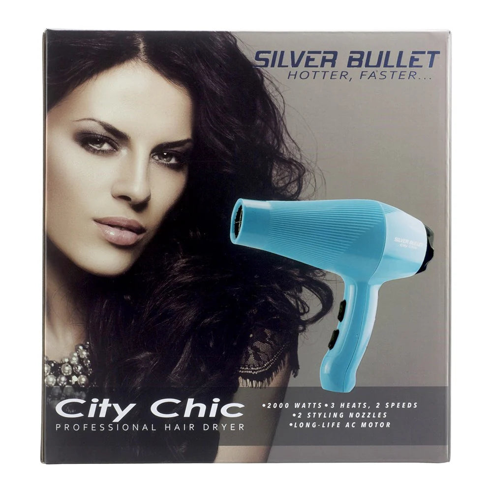 Silver Bullet City Chic Hair Dryer LILAC AND AQUA