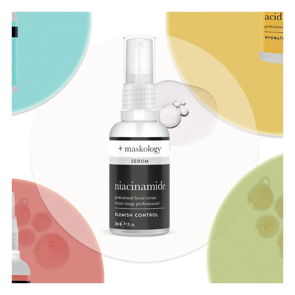 MASKOLOGY Serumology Niacinamide Blemish Control Facial Serum with CICA & CHIA Seed 30ml