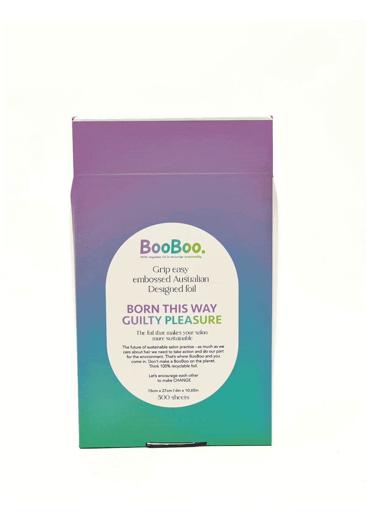 Boo Boo Guilty Pleasure Pre-Cut Embossed Foil- 15*27cm FLAT