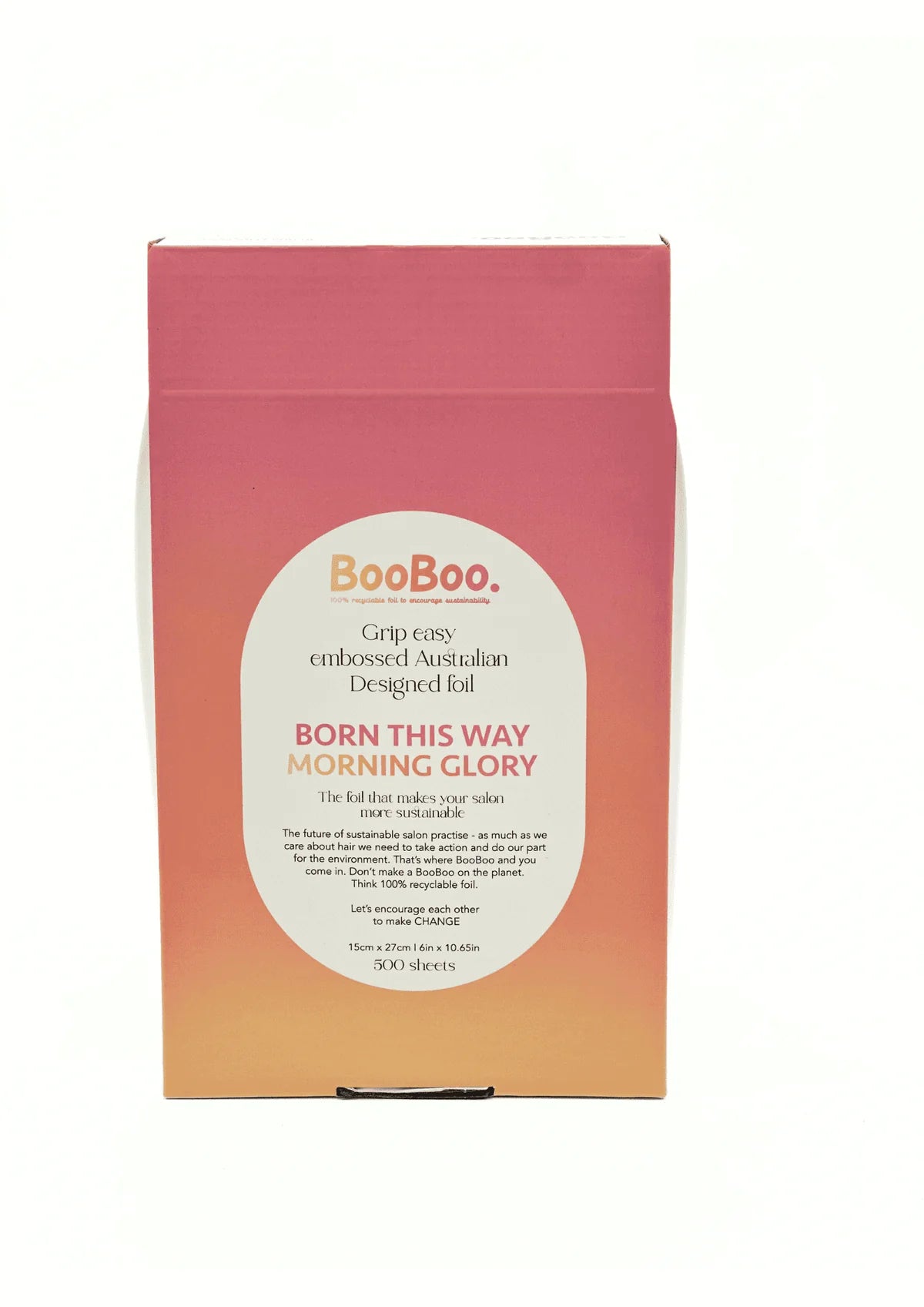 Boo Boo Morning Glory - Pre-cut Embossed foil 15*27cm FLAT