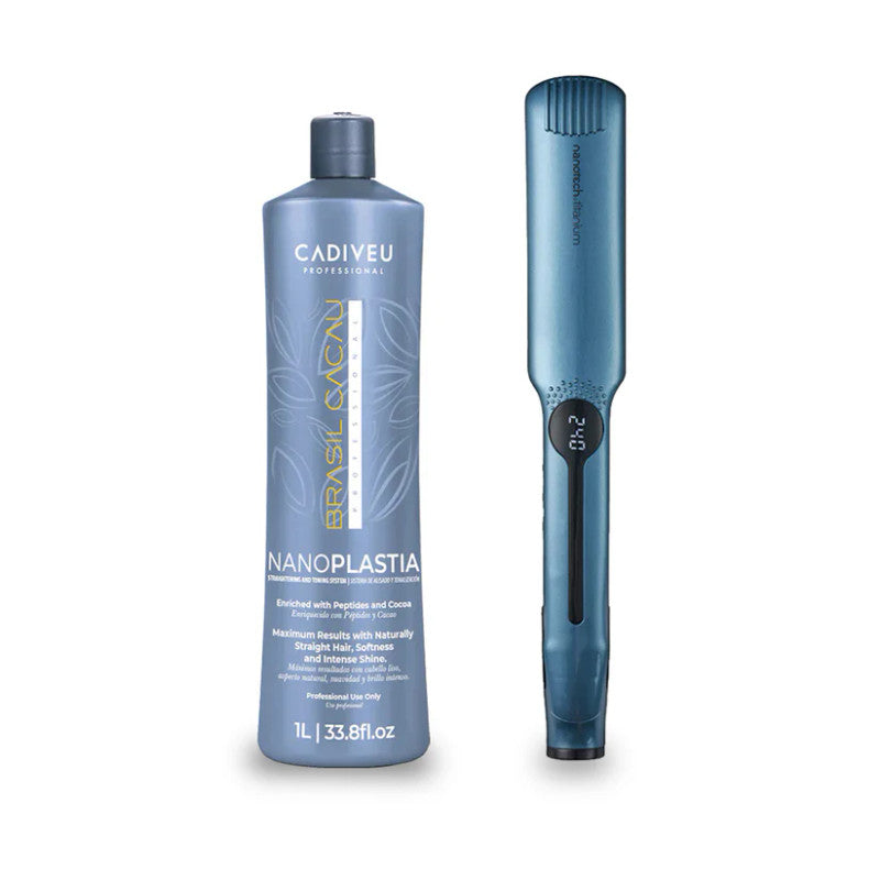 Brasil Cacau Nanoplastia Treatment 1 Litre + Nanotech Straightener