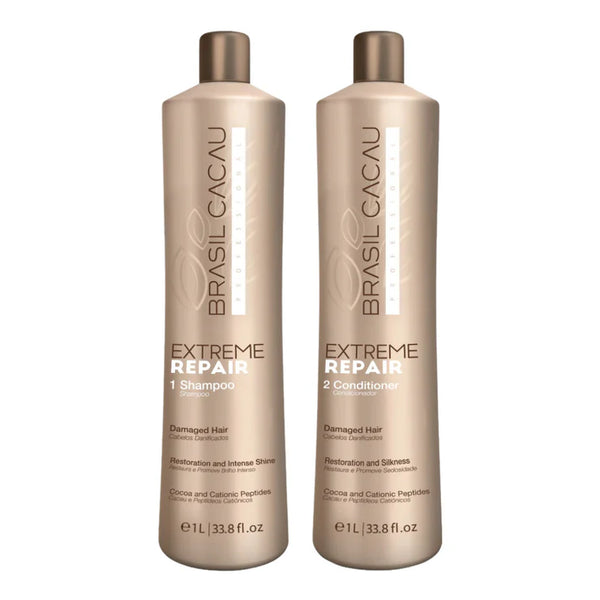 BRASIL CACAU -EXTREME REPAIR SHAMPOO/ CONDITIONER SPECIAL