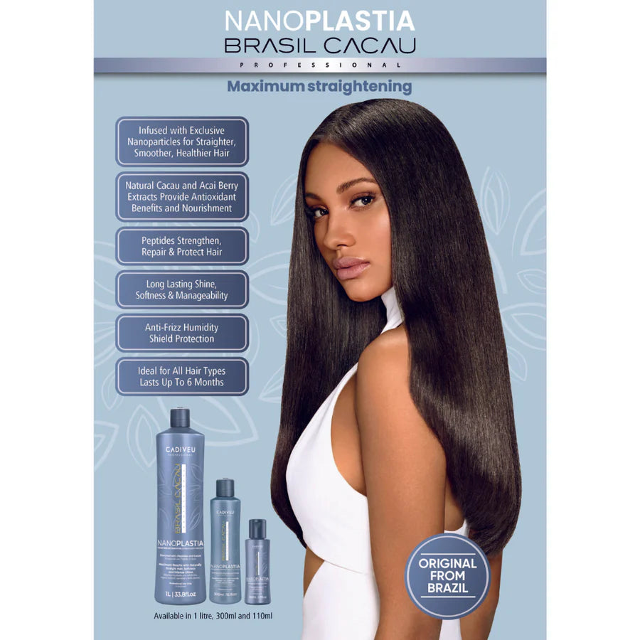 Brasil Cacau Nanoplastia Treatment 1 Litre + Nanotech Straightener