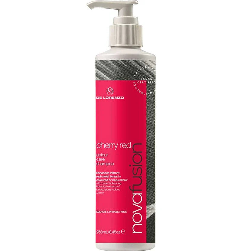 De Lorenzo Nova Fusion Colour Care Shampoo - Cherry Red 250ml