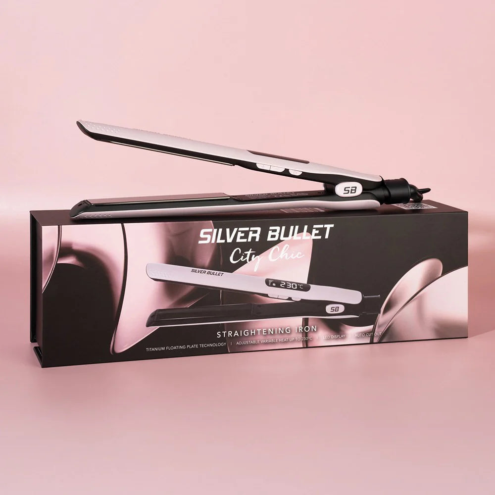 Silver Bullet City Chic Hair Straightener - Pink