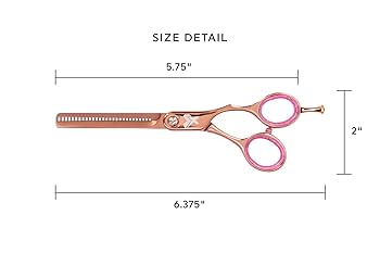 Cricket Shear Xpressions Hey Rosie Rose Gold Thinner Scissor 5.75&quot;