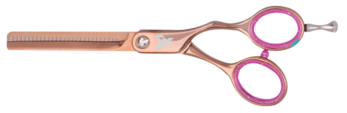 Cricket Shear Xpressions Hey Rosie Rose Gold Thinner Scissor 5.75&quot;