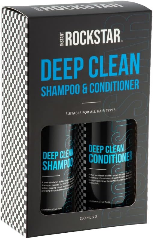 Instant Rockstar Deep Clean Shampoo & Conditioner Duo Pack - 250ml
