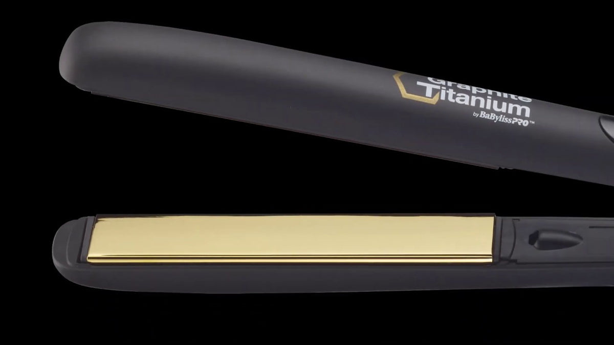 Graphite Titanium by BaBylissPRO Ionic Hair Straightener GRAPHITE + TITANIUM