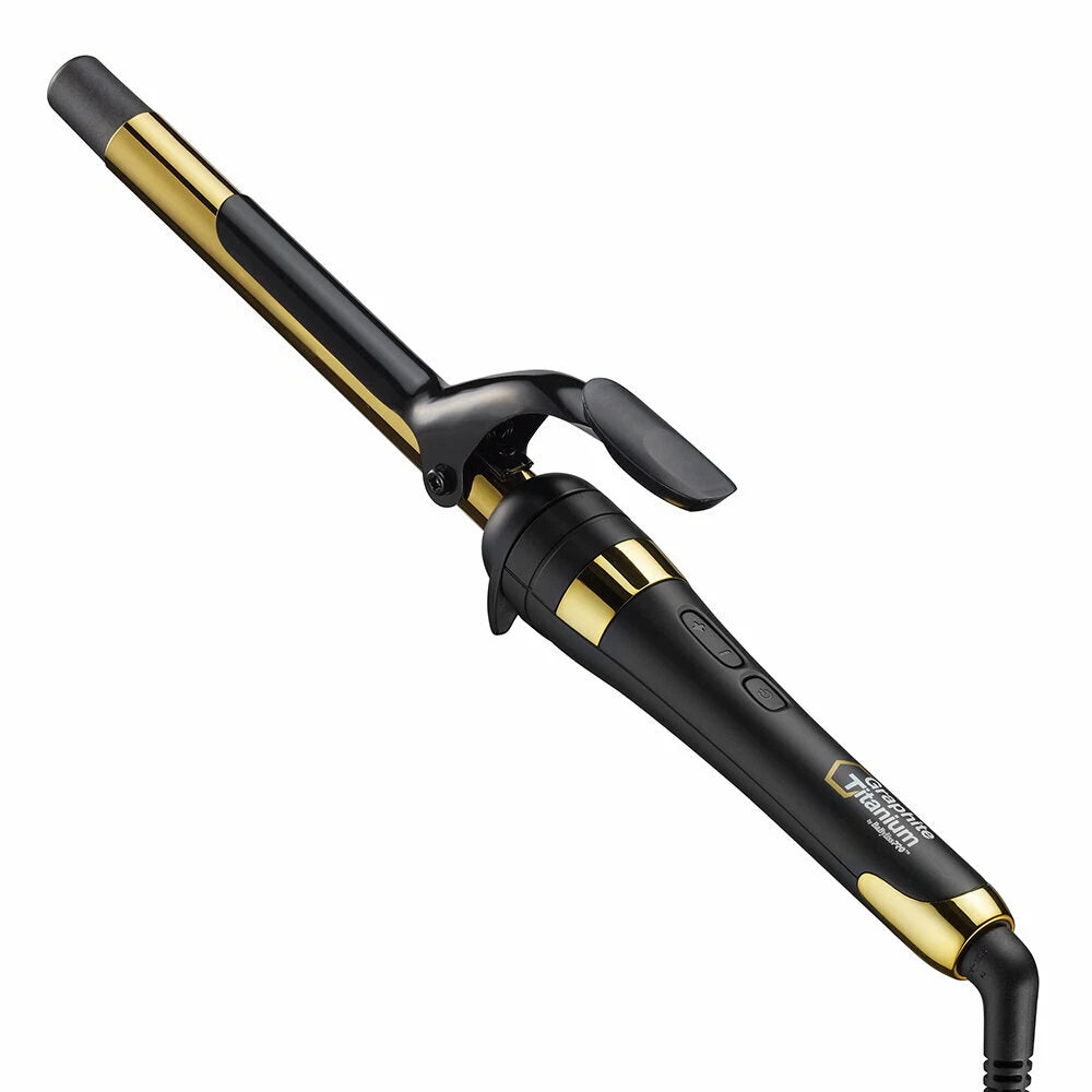 Babyliss Pro Graphite Titanium Ionic Hair Curling Iron Tong Curler