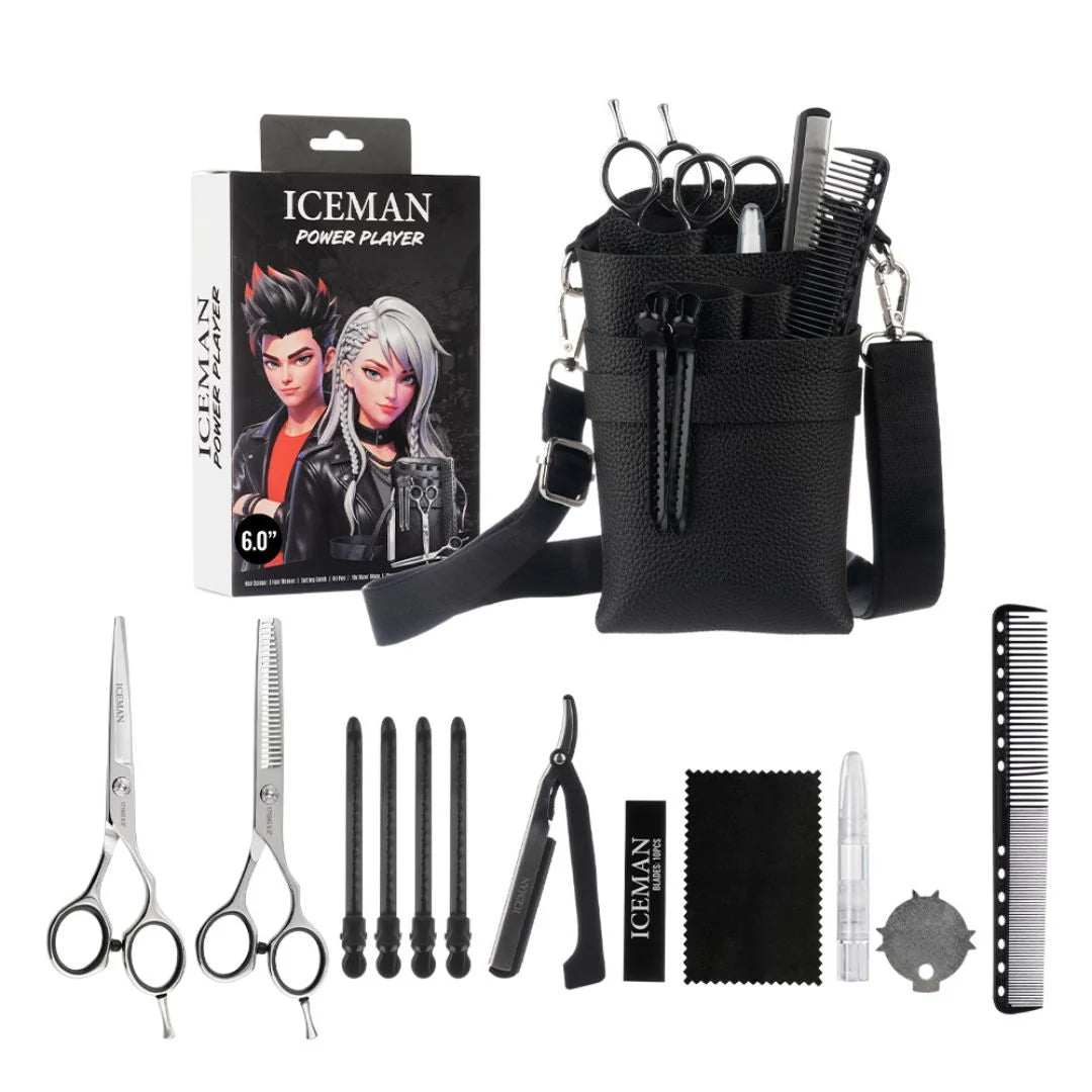 SCISSORS Iceman Power Player Scissor Kit - Black 6"