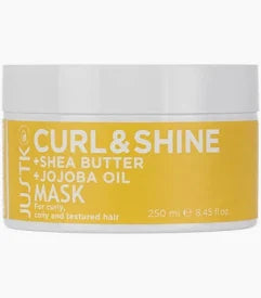JUSTK CURL & SHINE SHAMPOO & CONDITIONER WITH MASK