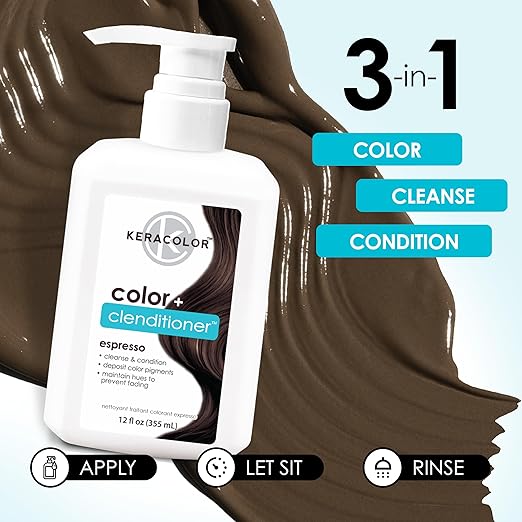 Keracolor Color Clenditioner Colour Shampoo Espresso 355ml