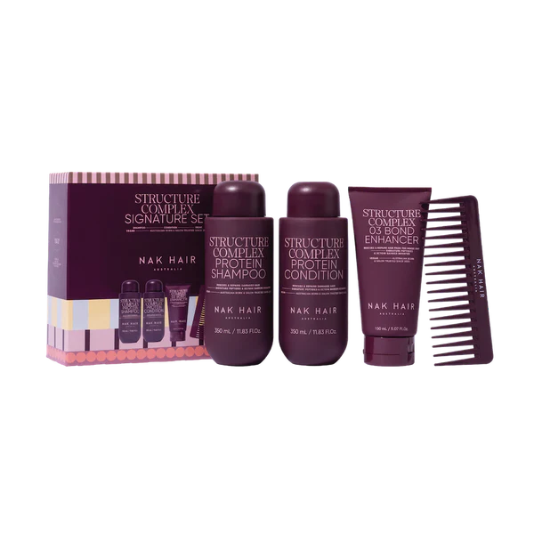 Nak Hair Structure Complex Trio with Bonus Hair Signature Comb