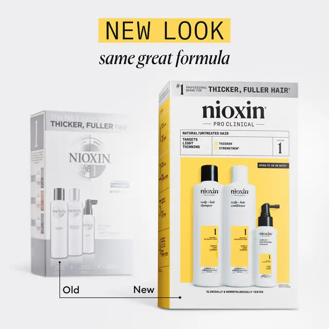 Nioxin Scalp + Hair Thickening System 1 LIGHT THINNING LIGHT THINNING / NATURAL UNTREATED HAIR