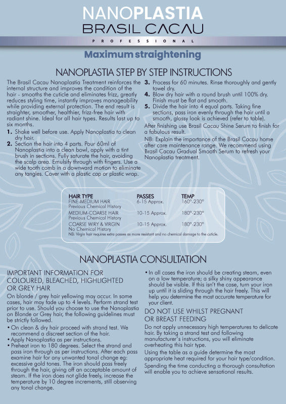 Brasil Cacau Nanoplastia Treatment 300ml Kit