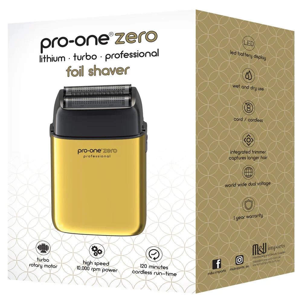 Pro-One Zero Foil Shaver - Gold