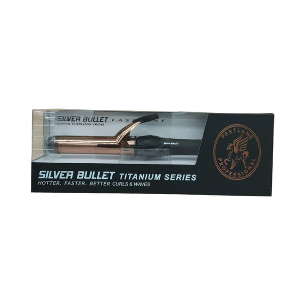 SILVER BULLET fastlane titanium rose gold curling iron