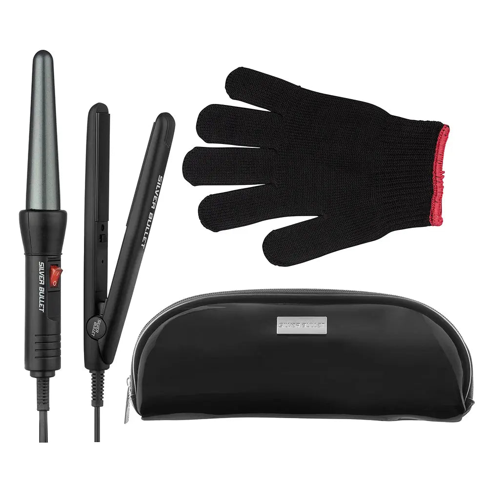 Silver Bullet  Silver Bullet Style on the Run - Mini Straightener & Conical