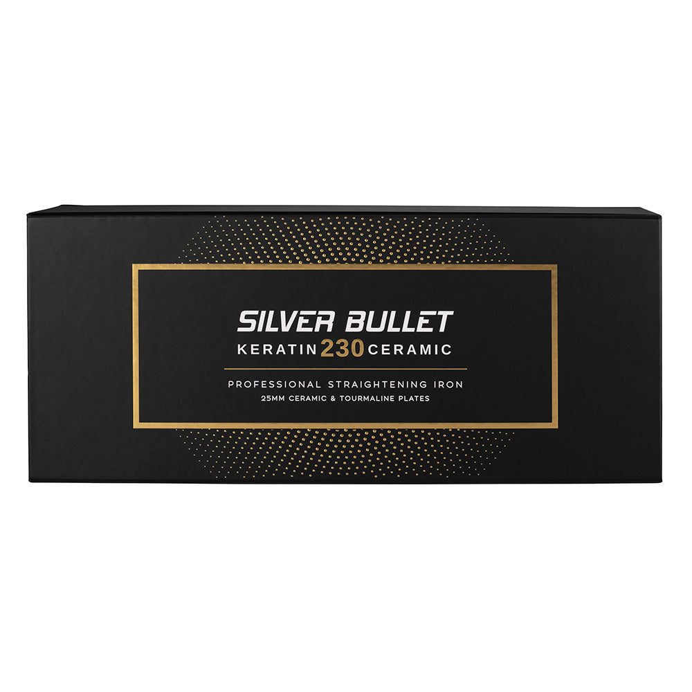 SILVER BULLET KERATIN 230C CERAMIC/TOURMALINE STRAIGHTENER 25mm