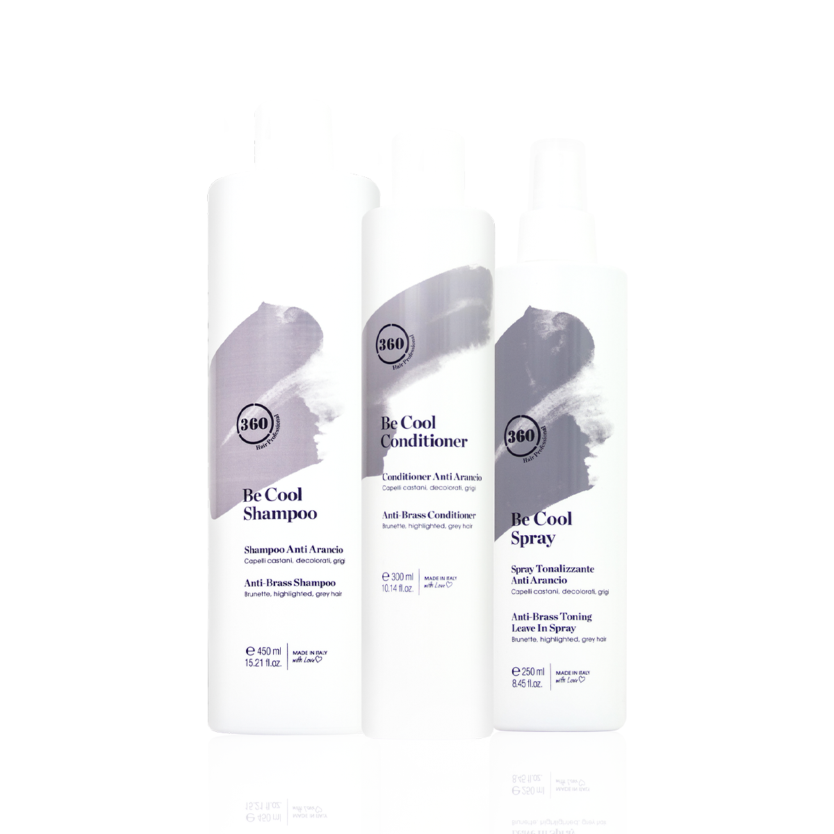 360 BE COOL SHAMPOO CONDITIONER BE COOL SPRAY BUNDLE