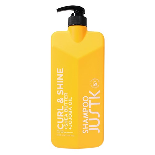 JUSTK CURL & SHINE SHAMPOO & CONDITIONER WITH MASK