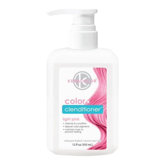 Keracolor Color+ Clenditioner 355ml - Light Pink