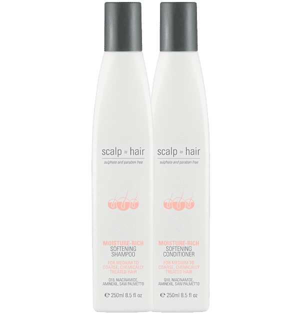NAK SCALP TO HAIR MOISTURE RICH FOR THICKER FULLER HAIR SHAMPOO AND CONDITIONER