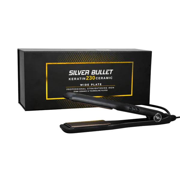 Silver Bullet Keratin 230 Ceramic Tourmaline Wide Plate Straightener 37mm