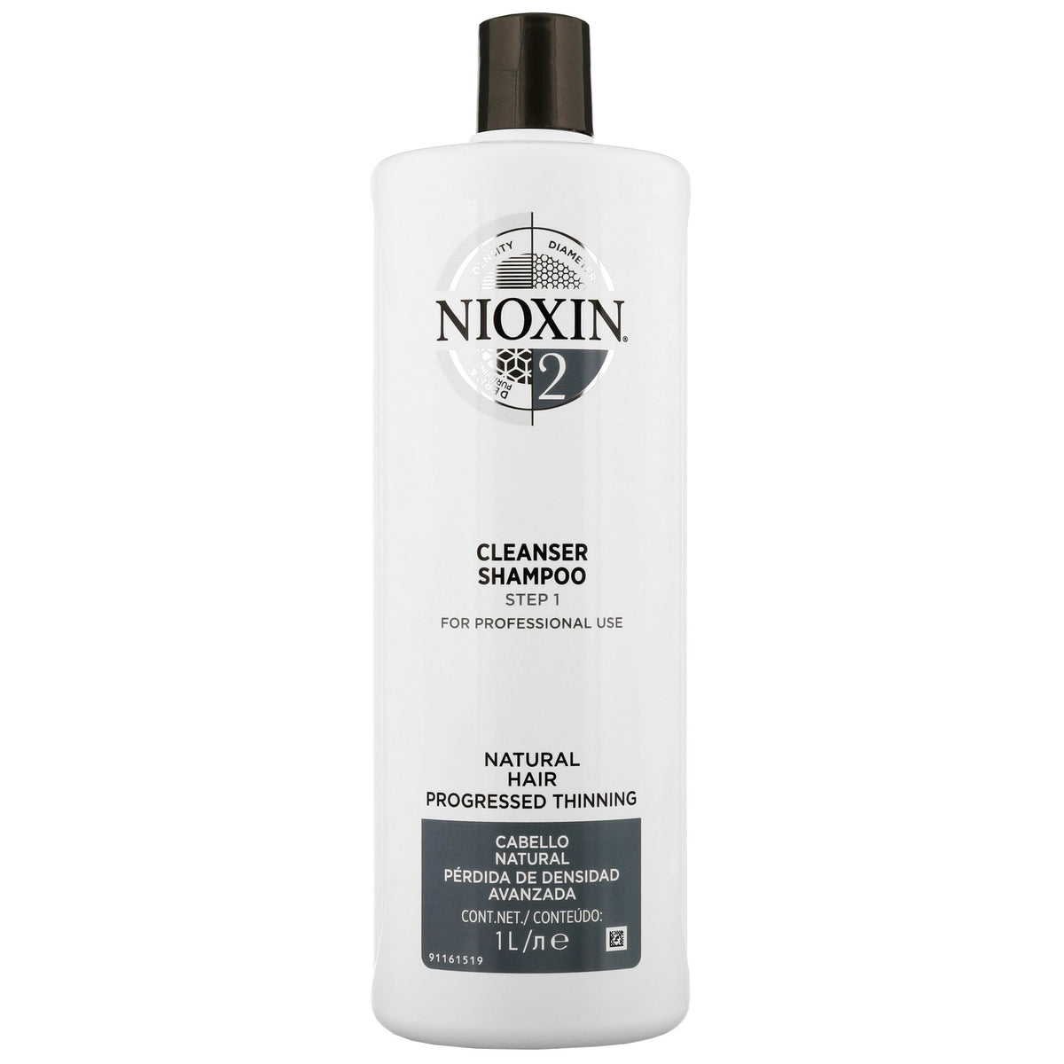 Nioxin 2 Cleanser Shampoo - Natural Hair Progressed Thinning