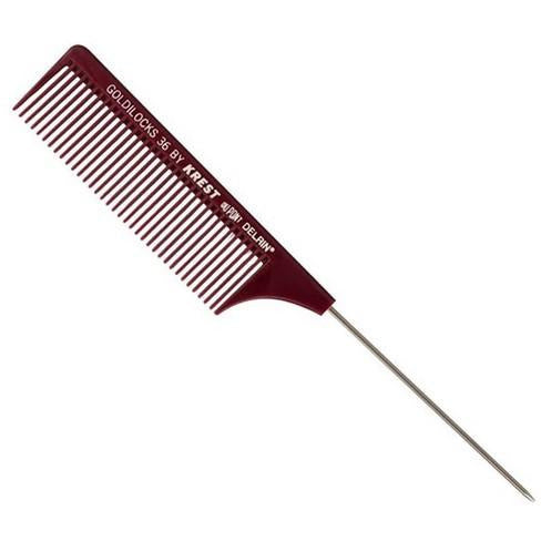 Krest Goldilocks Professional Comb No. 36 Long Tooth Rattail