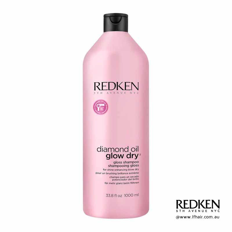 Redken Diamond Oil Glow Dry Gloss Shampoo - 1000ml