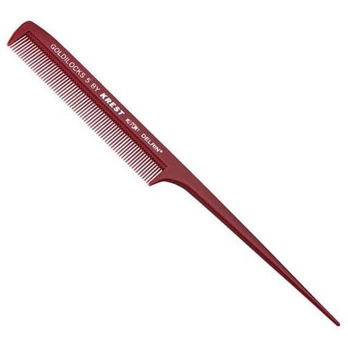 Krest Goldilocks Professional Comb No. 5 Extra Fine Tooth Rattail