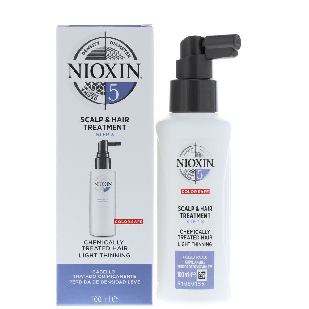 Nioxin 5 Scalp &amp; Hair Treatment Step 3, Chemically Treated Hair Light Thinning - 100ml
